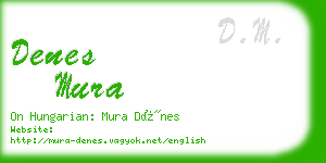 denes mura business card